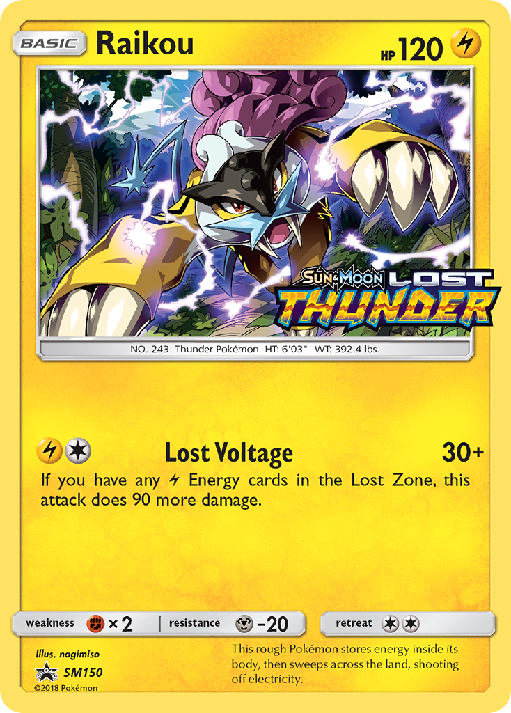 Sun & Moon Promo Raikou #150